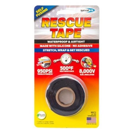 SEAL IT SERVICES 1x12' BLK Rescue Tape RT12012BBL